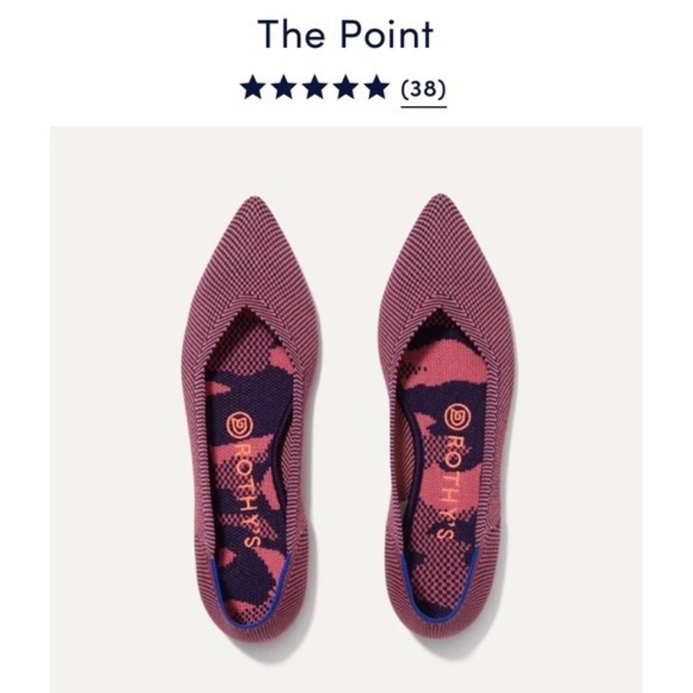 Rothy’s Rose Double Stitch points | NIB size 7.5